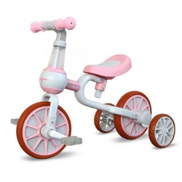 Bicicleta cu roti ajutatoare Ecotoys LC-V1311 roz