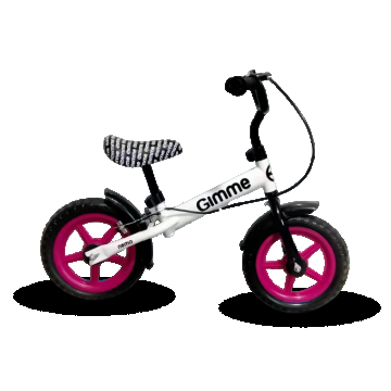 Bicicleta fara pedale 11 inch cu frana Nemo Pink