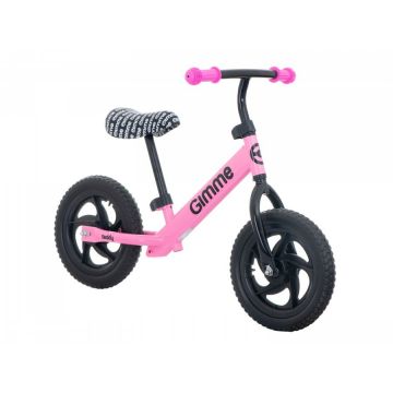 Bicicleta fara pedale 11 inch Teddy Pink