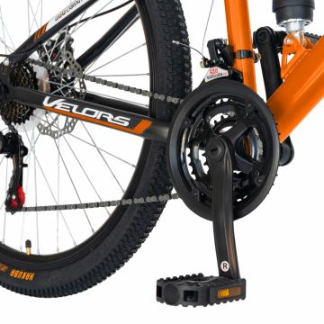 Bicicleta MTB-HT 27.5 inch Velors V2760D portocaliu cu design negru