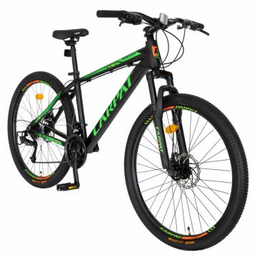 Bicicleta MTB-HT Montana 26 inch Carpat CSC2699A negru cu design verde