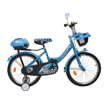 Bicicleta pentru copii cu roti ajutatoare Racer Blue 16 inch