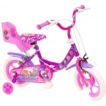Bicicleta pentru copii Saica 2200S Paw Patrol Girl cu roti ajutatoare 12 inch