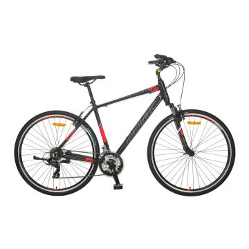 Bicicleta Trekking Polar Helix 28 Inch XL negru-rosu