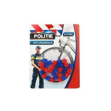 Set 30 ornamente spite bicicleta Politie Toi-Toys TT69520A