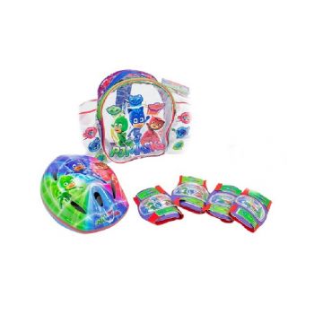 Set protectii Saica casca genuchiere si cotiere Eroi in Pijamale PJ Masks