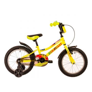 Bicicleta Colinelli COL01, 16 inch, 1 Viteze, Cadru Otel, Frane V-Brake, Verde