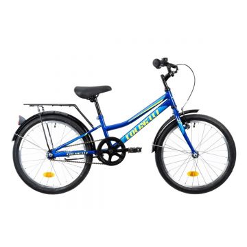 Bicicleta Colinelli COL01, 20 inch, 1 Viteze, Cadru Otel, Frane V-Brake, Albastru
