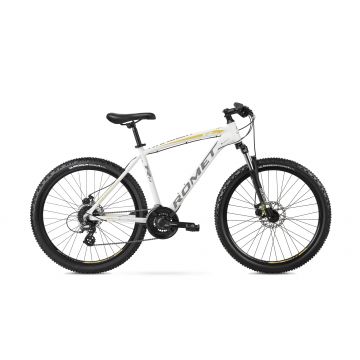 Bicicleta de munte pentru barbati Romet Rambler R6.3 Alb/Auriu 2023