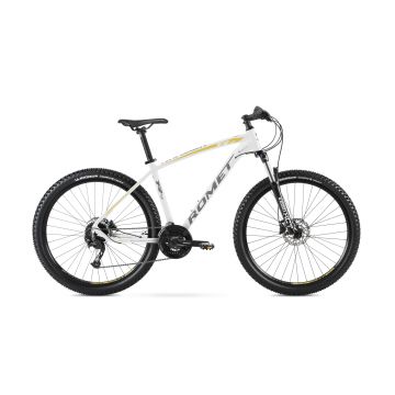 Bicicleta de Munte pentru barbati Romet Rambler R7.3 Alb/Auriu 2023