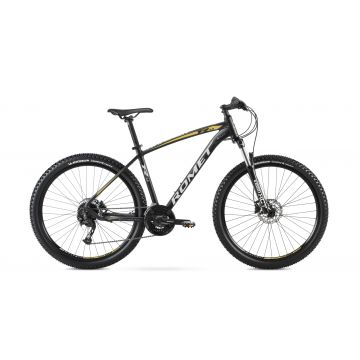 Bicicleta de Munte pentru barbati Romet Rambler R7.3 Negru/Auriu 2022