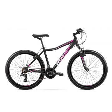 Bicicleta de Munte pentru femei Romet Jolene 6.0 Negru/Roz 2022