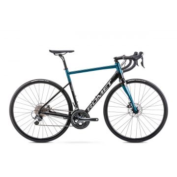 Bicicleta de sosea Romet Huragan 4 Disc Negru/Albastru 2023