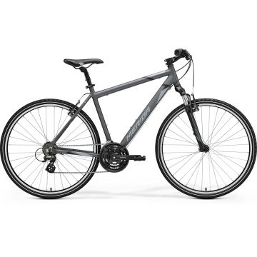 Bicicleta de Trekking/Oras Barbati Merida Crossway 10-V Gri/Negru 22/23