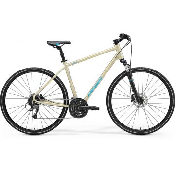 Bicicleta de Trekking/Oras Barbati Merida Crossway 40 Sampanie/Albastru 22/23