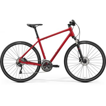 Bicicleta de Trekking/Oras Barbati Merida Crossway 500 Bordo/Rosu 22/23
