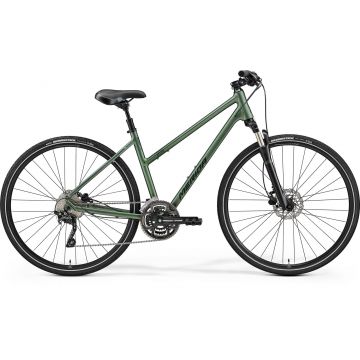 Bicicleta de Trekking/Oras Femei Merida Crossway 300 Lady Verde/Verde Inchis 22/23