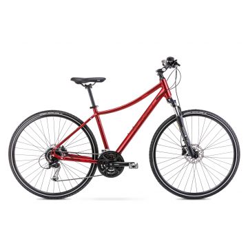 Bicicleta de Trekking pentru femei Romet Orkan 5 D Rosu/Negru 2022