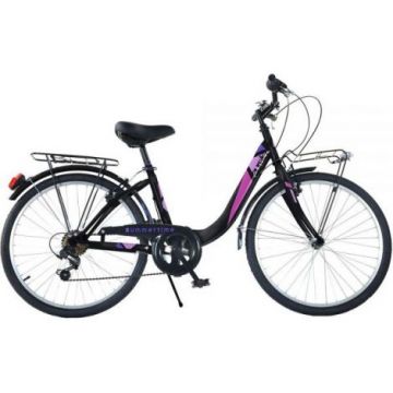 Bicicleta Dino Bikes 24' City Summertime negru