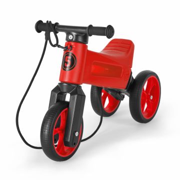Bicicleta fara pedale 2 in 1 Funny Wheels Rider SuperSport Chilli Red