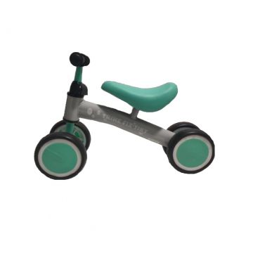 Bicicleta fara pedale cu 4 roti Fix Tiny Verde menta