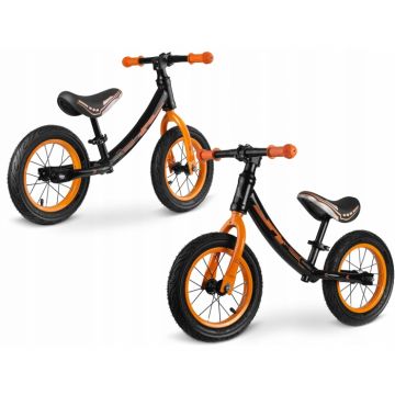 Bicicleta fara pedale Ricokids 760101 negru - portocaliu