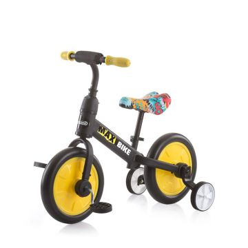 Bicicleta fara pedale unisex 10 inch Chipolino Max-Bike galben