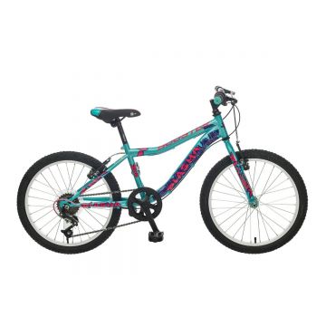 Bicicleta Polar, Booster Plasma, 20 inch, Turcoaz