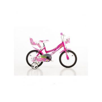 Dino Bikes - Bicicleta cu pedale, 16 , Roz