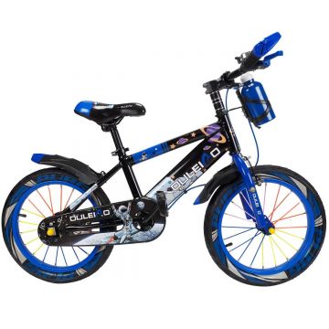 Bicicleta copii 5-7 ani, cu roti ajutatoare, Action One Genesis, 16 inch, Albastru