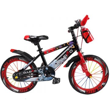Bicicleta copii 5-7 ani, cu roti ajutatoare, Action One Genesis, 16 inch, Rosu