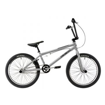 Bicicleta Copii Bmx Colinelli COL05, 1 Viteze, Cadru Otel, Marimea 270 mm, Roti 20 inch, Frane U - Brake, Culoare Argintiu