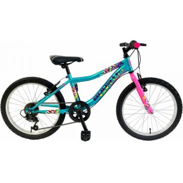 Bicicleta Copii Booster Plasma - 20 Inch, Roz-Albastru