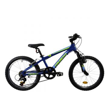 Bicicleta Copii Colinelli COL23, Schimbator Shimano, 6 Viteze, Cadru Otel, Marimea 260 mm, Roti 20 inch, Frane V - Brake, Culoare Albastru