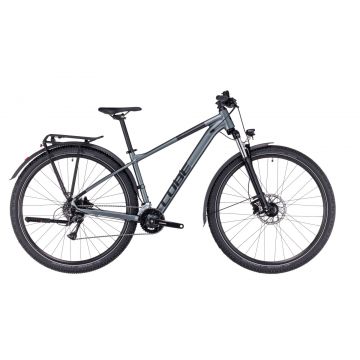 BICICLETA CUBE AIM RACE ALLROAD Flashgrey Black 2023 cadru L (20) - roti 29