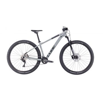 BICICLETA CUBE ATTENTION Swampgrey Black 2023 cadru S (16) - roti 27.5