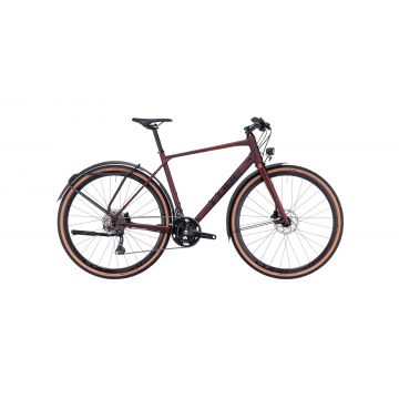 BICICLETA CUBE NULANE RACE FE Rubyred Black 2023 M (56 cm)