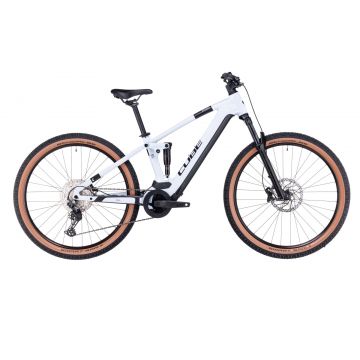 BICICLETA ELECTRICA E-BIKE CUBE STEREO HYBRID 120 PRO 625 Flashwhite Black 2023 cadru M (18) - roti 29