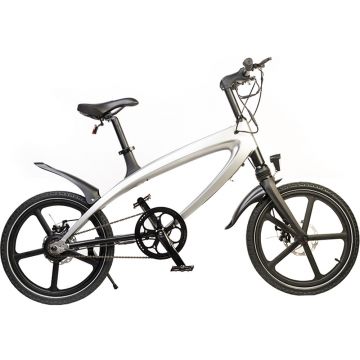 Bicicleta electrica FreeWheel E-Bike Revo, Putere motor 240W, Argintiu