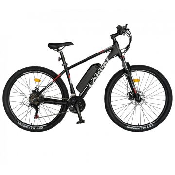 Bicicleta electrica MTB (E-BIKE) CARPAT 27.5   C1011E, cadru aluminiu, frane mecanice disc, transmisie SHIMANO 21 viteze, culoare negru alb