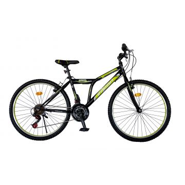 Bicicleta MTB +B2:B45Vision Steel Man Culoare Negru Verde Roata 24   Otel