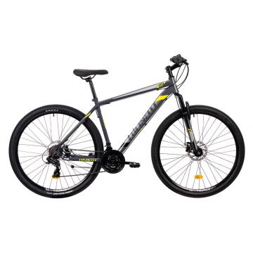 Bicicleta MTB Colinelli COL05, Schimbator Shimano, 21 Viteze, Cadru Otel, Marimea L, Roti 29 inch, Frane pe Disc, Culoare Gri