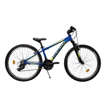Bicicleta MTB Colinelli COL23, Schimbator Shimano, 21 Viteze, Cadru Aluminiu, Marimea 330 mm, Roti 26 inch, Frane V - Brake, Culoare Albastru