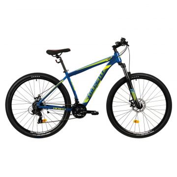 Bicicleta MTB Colinelli COL25, Schimbator Shimano ST-EF500 EZ-FIRE PLUS, 24 Viteze, Cadru Aluminiu, Marimea L, Roti 29 inch, Frane pe Disc, Culoare Albastru