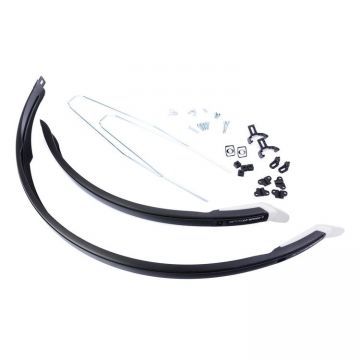Set aparatori de noroi Romet UBIQUIT PCV SDL 28 46 Negru/Alb