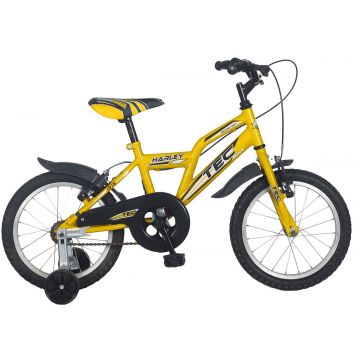 Bicicleta Copii TEC Harley Culoare Galben Roata 16   Otel