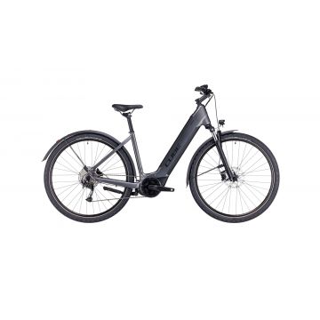 BICICLETA ELECTRICA E-BIKE CUBE NURIDE HYBRID PERFORMANCE 500 ALLROAD EASY ENTRY Graphite Black 2023 S (50 cm)