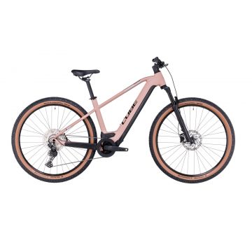 BICICLETA ELECTRICA E-BIKE CUBE REACTION HYBRID PRO 625 Blushrose Silver 2023 cadru S (15) - roti 27.5