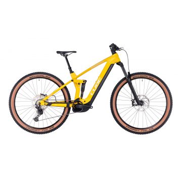 BICICLETA ELECTRICA E-BIKE CUBE STEREO HYBRID 140 HPC PRO 625 Vivid Sun 2023 cadru M (18) - roti 29