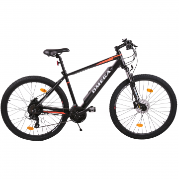 Bicicleta electrica Omega Liohult 29   negru portocaliu  alb